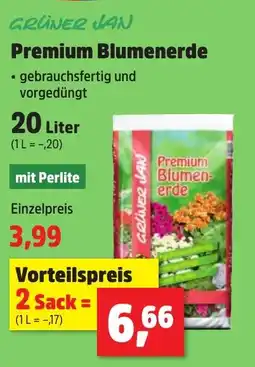 Thomas Philipps GRÜNER JAN Premium Blumenerde Angebot