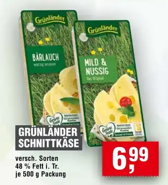 Handelshof GRÜNLÄNDER SCHNITTKÄSE Angebot