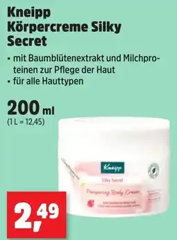 Thomas Philipps Kneipp Körpercreme Silky Secret Angebot