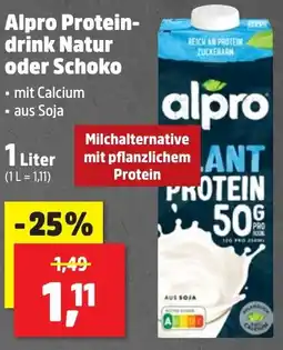 Thomas Philipps Alpro Protein- drink Natur oder Schoko Angebot