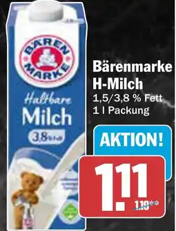 AEZ Bärenmarke H-Milch Angebot