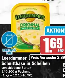 AEZ Leerdammer Schnittkäse in Scheiben Angebot