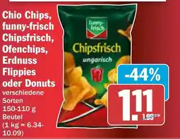 AEZ Chio Chips, funny-frisch Chipsfrisch, Ofenchips, Chipsfrisch Erdnuss Flippies oder Donuts Angebot