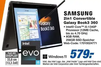 Expert SAMSUNG 2in1 Convertible Galaxy Book3 360 Angebot