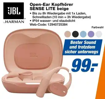 Expert JBL Open-Ear Kopfhörer SENSE LITE beige Angebot