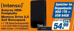 Expert (Intenso) Externe HDD Festplatte Memory Drive 2,5 Zoll Bonuspack Angebot