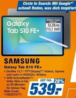 Expert SAMSUNG Galaxy Tab S10 FE+ Angebot