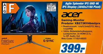 Expert acer Gaming-Monitor Predator XB273KV4bmiiprx Angebot