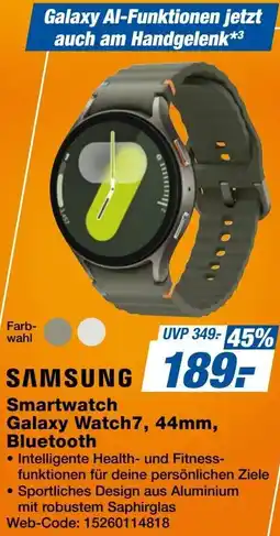 Expert SAMSUNG Smartwatch Galaxy Watch7, 44mm, Bluetooth Angebot