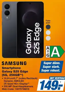 Expert SAMSUNG Smartphone Galaxy S25 Edge Angebot