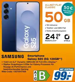 Expert SAMSUNG Smartphone Galaxy S25 (5G 128GB) Angebot