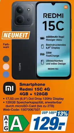 Expert Smartphone Redmi 15C 4G Angebot