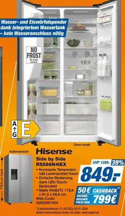 Expert Hisense Side by Side RS566N41EX Angebot