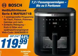 Expert BOSCH Heißluftfritteuse Serie 6 MAFS2671B Angebot