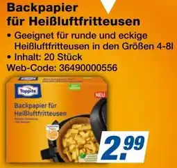 Expert Toppits Backpapier für Heißluftfritteusen Angebot