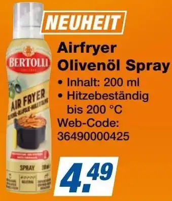 Expert BERTOLLI Airfryer Olivenöl Spray Angebot