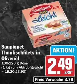 AEZ Saupiquet Thunfischfilets in Olivenöl Angebot