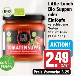 AEZ Little Lunch Bio Suppen oder Eintöpfe Angebot