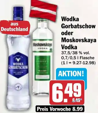 AEZ Wodka Gorbatschow oder Moskovskaya Vodka Angebot
