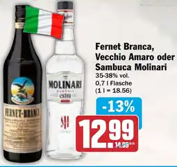 AEZ Fernet Branca, Vecchio Amaro oder Sambuca Molinari Angebot