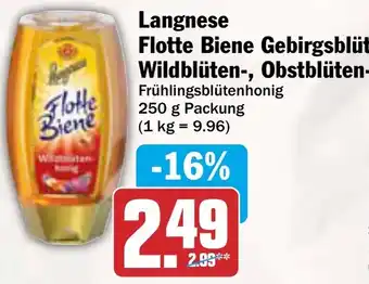 AEZ Langnese Flotte Biene Gebirgsblüten-, Wildblüten-, Obstblüten Angebot