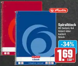 AEZ Herlitz Spiralblock Angebot