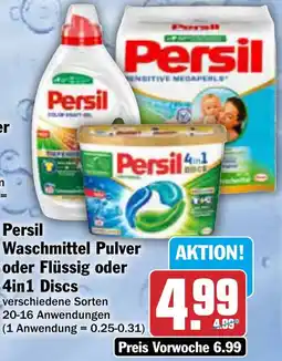 AEZ Persil Waschmittel Pulver oder Flüssig oder 4in1 Discs Angebot