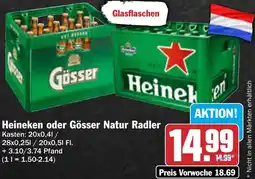 AEZ Heineken oder Gösser Natur Radler Angebot