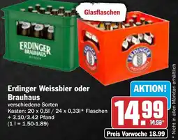 AEZ Erdinger Weissbier oder Brauhaus Angebot