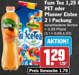 AEZ Fuze Tea oder Pfanner Eistee Angebot