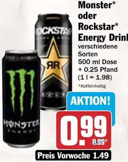 AEZ Monster oder Rockstar Energy Drink Angebot