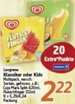 inkoop Langnese Klassiker oder Kids Angebot