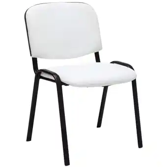 Netto Marken-Discount CLP Stapelstuhl Ken I Konferenzstuhl Mit Kunstleder-Bezug I Schwarzes Metallgestell Angebot