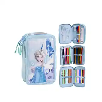 Netto Marken-Discount Disney Frozen Federmappe gefüllt – Schuletui & Stiftebox mit Angebot