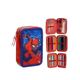 Netto Marken-Discount Spiderman Federmappe gefüllt – Schuletui & Stiftebox mit Zubehör Angebot