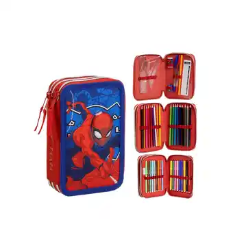 Netto Marken-Discount Spiderman Federmappe gefüllt – Schuletui & Stiftebox mit Zubehör Angebot