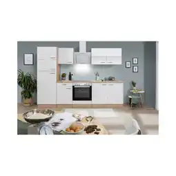 Netto Marken-Discount Respekta Küchenzeile ca 270 cm mit Kühlschrank -versch. Ausführungen - weiß Angebot