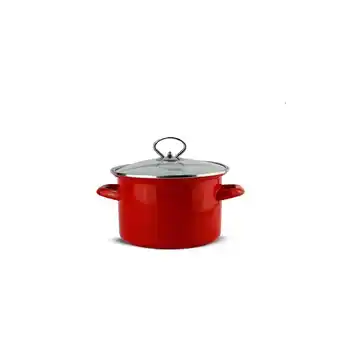 Netto Marken-Discount Kochtopf Metallic Red 20 cm – Robust, Induktionsgeeignet & Spülmaschin Angebot