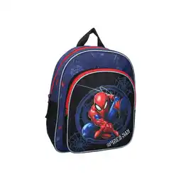 Netto Marken-Discount Spider-Man Kinderrucksack Blau – Schulranzen mit 2 Fächern & verstellb Angebot