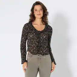 NKD Damen-Bluse mit Rüschen am Ausschnitt Angebot