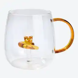 NKD Glasbecher mit Tierfigur, ca. 7,3x9x9cm Angebot