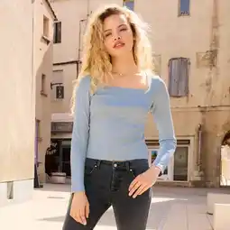 NKD Damen-Langarmshirt mit Carré-Ausschnitt Angebot