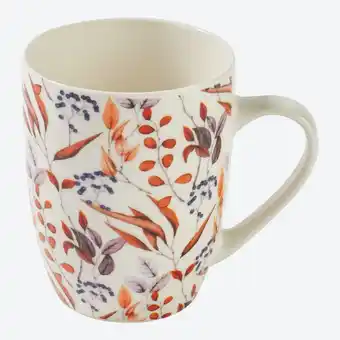 NKD Becher mit Blättermotiv, ca. 350ml Angebot