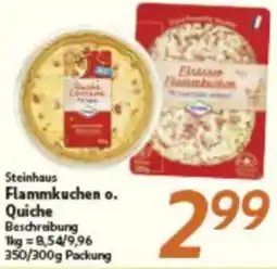 inkoop Steinhaus Flammkuchen o. Quiche Angebot