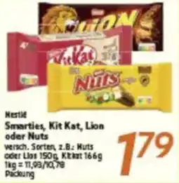 inkoop Nestle Smarties, Kit Kat, Lion oder Nuts Angebot
