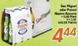 inkoop San Miguel oder Peroni Nastro Azzurro Angebot