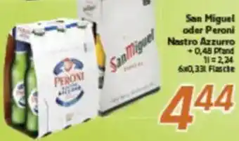 inkoop San Miguel oder Peroni Nastro Azzurro Angebot