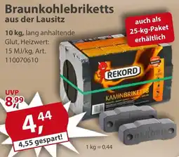 Sonderpreis Baumarkt Braunkohlebriketts aus der Lausitz Angebot