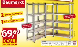 Sonderpreis Baumarkt 2 Schwerlastregale + 1 Eckschwerlastregal Angebot