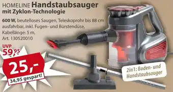 Sonderpreis Baumarkt HOMELINE Handstaubsauger mit Zyklon-Technologie Angebot